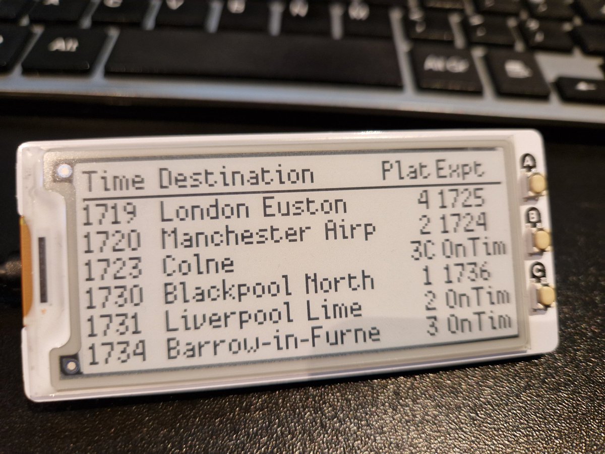 AnthonyBlakeDev's tweet photo. I actually made something useful  @Raspberry_Pi #pico #inky @pimoroni https://t.co/0JzQHeY6Yz