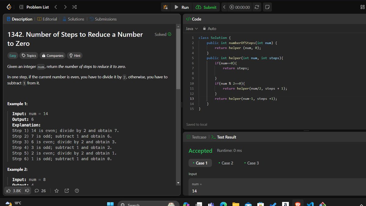 solved it by recursion.
#100DaysOfCode #DSAWithKunal