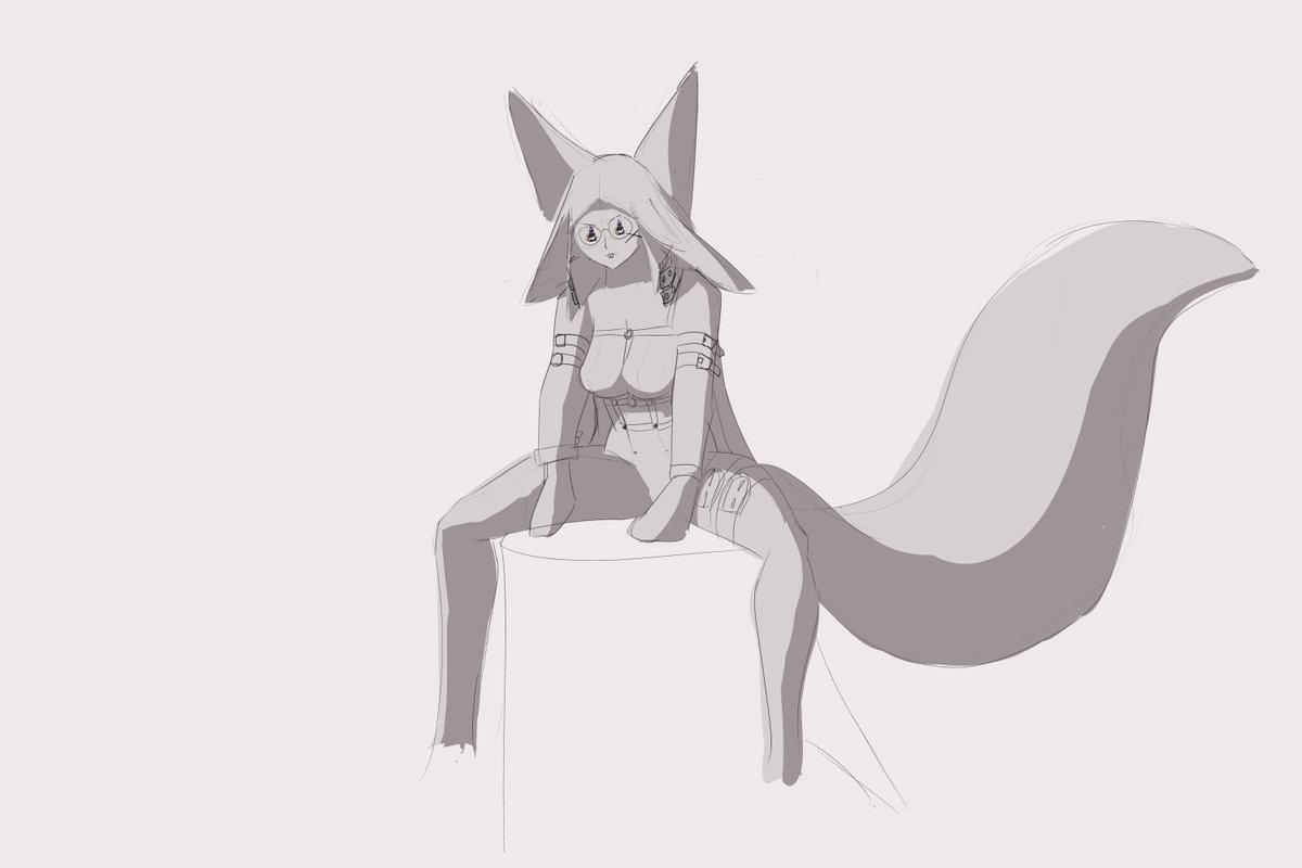 Notblanky's tweet photo. #RikkuGaki wip https://t.co/AXBzRyCfyc