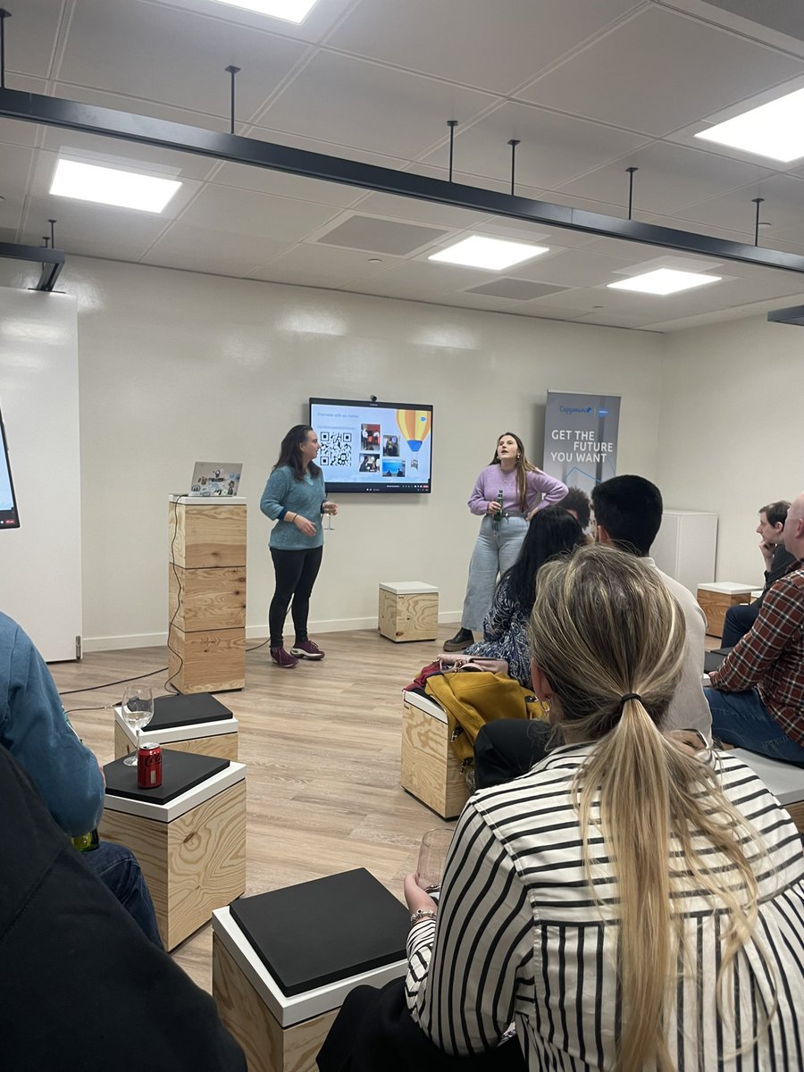 asht_chamba's tweet photo. @LAUGtweets and @cejhoney kicking off with interview with an admin. 
#tweetaboutit https://t.co/og7lzVHKWO