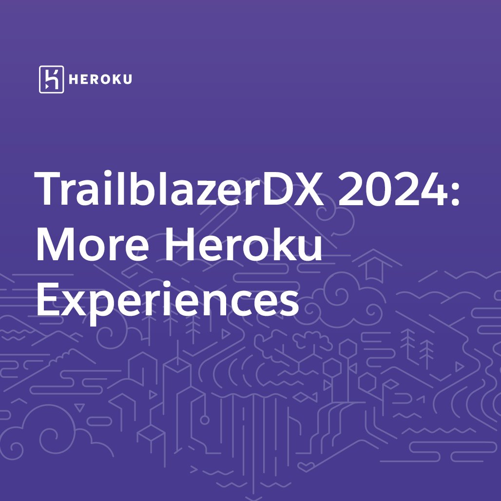 heroku's tweet photo. 💻 Make the most out of your #TDX24 experience with these Heroku sessions geared at developers and IT leaders. 

Check out this #Heroku blog post with sessions, hands-on experiences, and more — curated just for you.

➡️ https://t.co/7jznRrR40Q https://t.co/BaWXY6yqJi