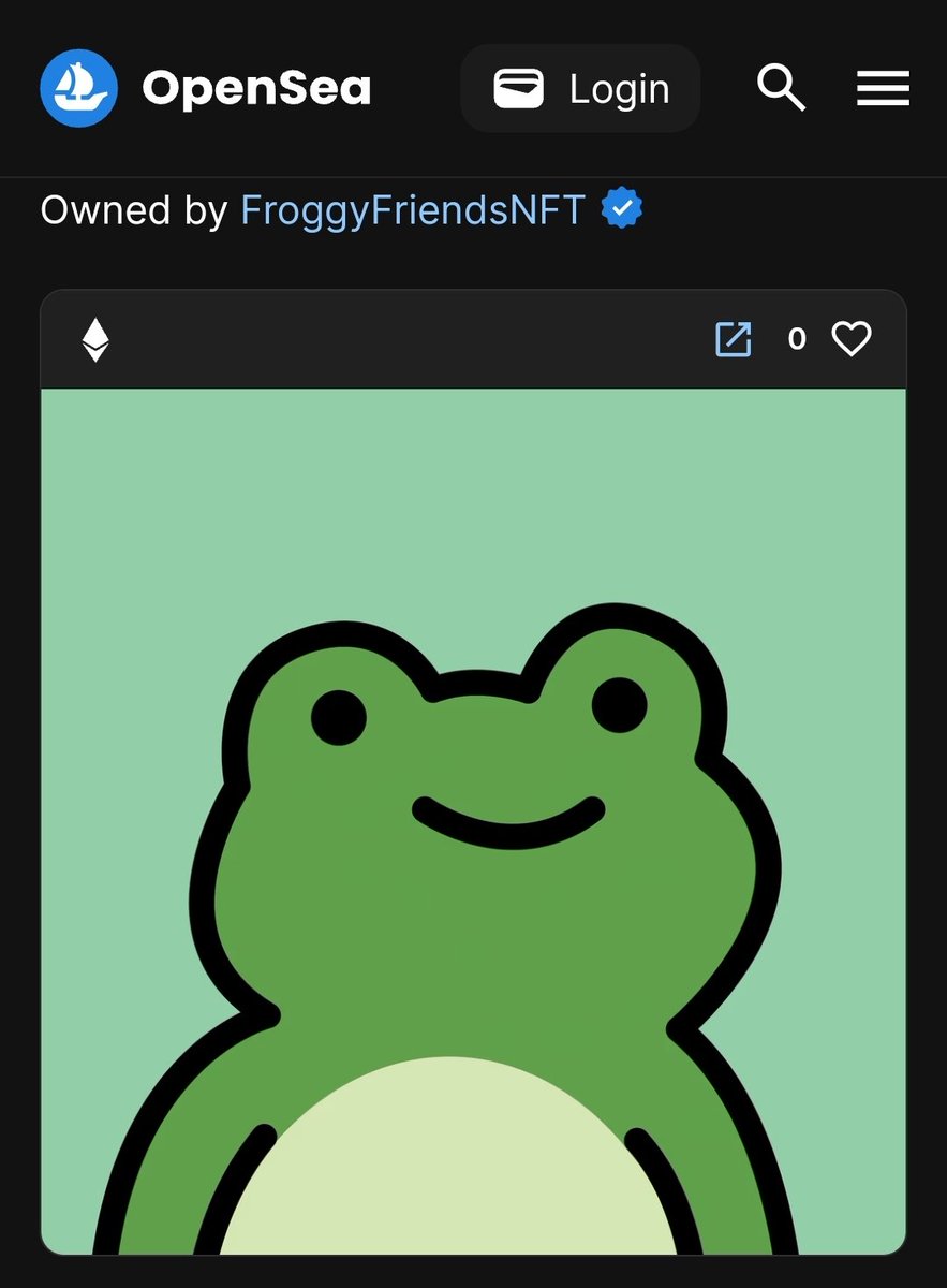 Truly for the culture 🐸 
@FroggyFriendNFT