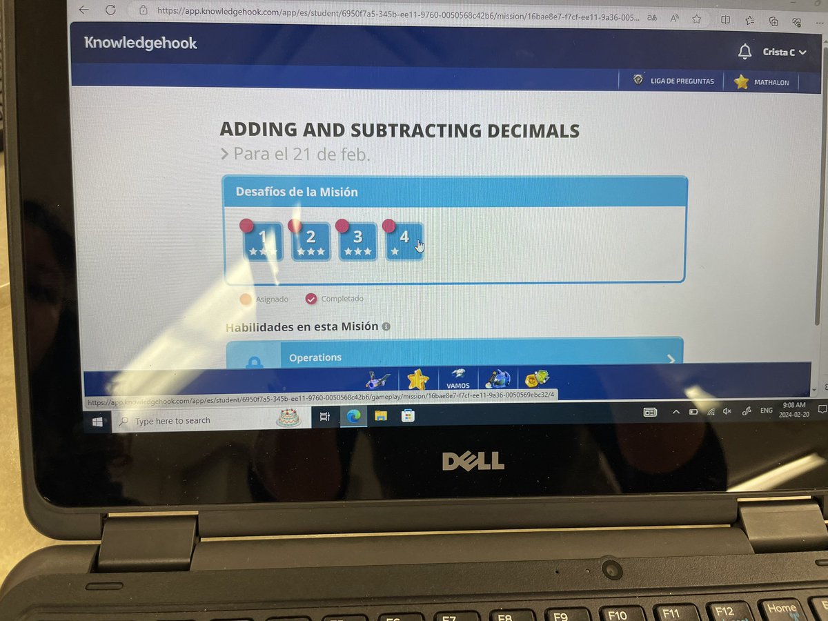 Today Ms Colella’s grade 6s at SFX used Knowledgehook for review. Knowledgehook features its program Spanish too. A really helpful feature to support some of our multi language learners. @MrsTColella @SFX_TCDSB @TCDSB_MathSO @knowledgehook @TCDSB_AJBRIA