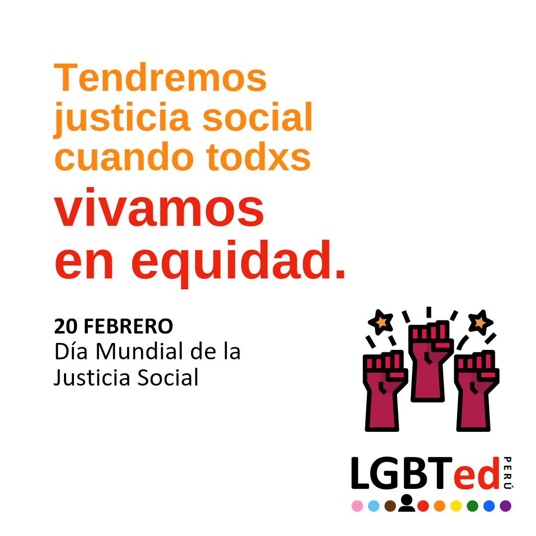 LGBTedPeru's tweet photo. Promover la #JusticiaSocial garantiza que eliminemos las limitaciones y desigualdades que impiden que las poblaciones más vulnerables alcancen una vida digna.

Contribuyamos a un mundo más justo, construyendo espacios de diálogo, #equidad y #justicia desde las aulas. #educación https://t.co/Yna1ZeD1j2