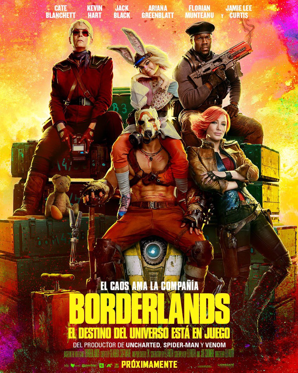 FueraDelControl's tweet photo. Promocional e imágenes de lo que será #borderlandslapelicula con Kevin Hart, Cate Blanchett, Jamie Lee Curtis y Ariana Greeblatt. https://t.co/SQXnPWJa7y