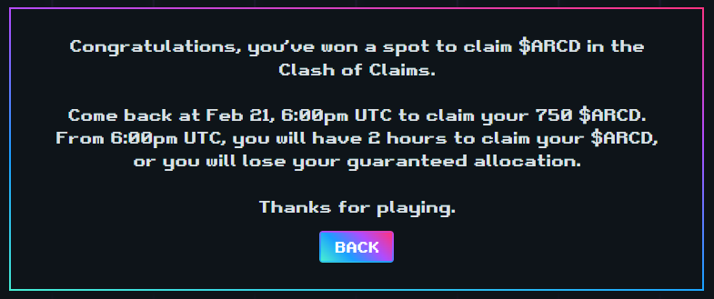 made the whitelist 😍, thanks <a href="/Arcade_xyz/">Arcade.xyz</a> <a href="/MadLads/">Mad Lads</a>! 

good luck to anyone fighting it out in phase 2 🍀⚔️