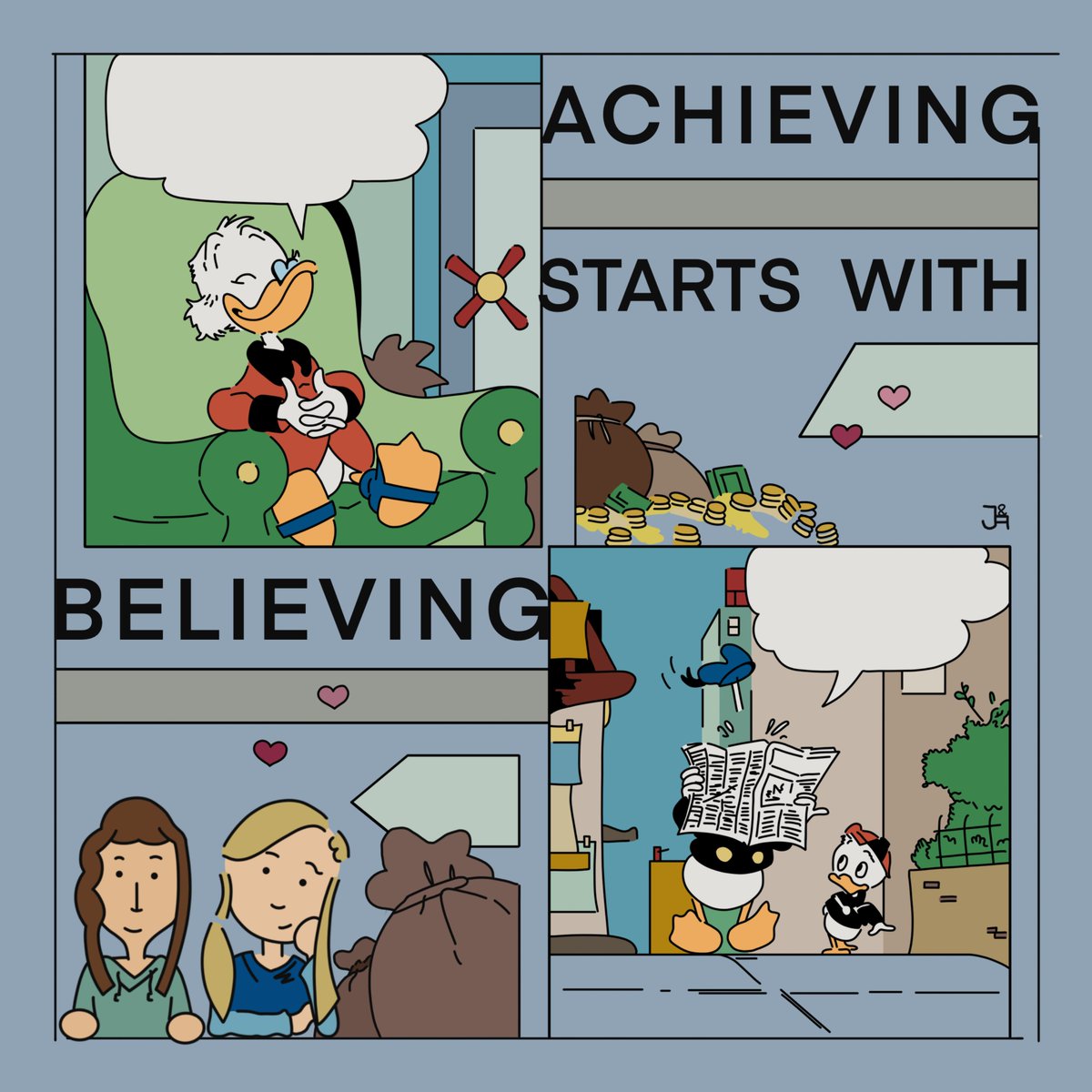 Imagine 
with all your mind 

Believe 
with all your heart 

Achieve 
with all your might