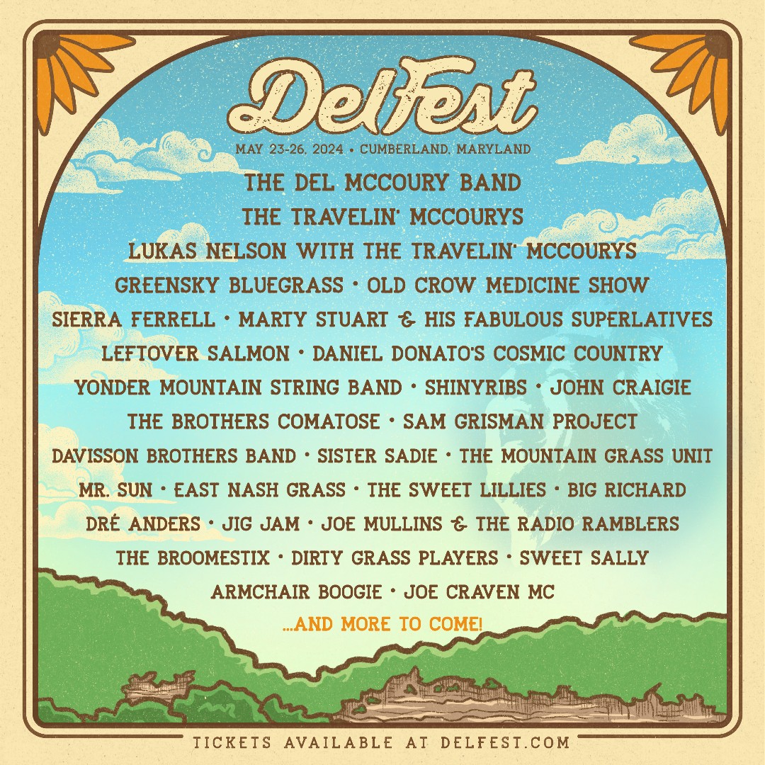 We're looking forward to this one! We hope we see y'all in May! Grab your tickets at bit.ly/4bGSi75 #delfest2024 #delyeah