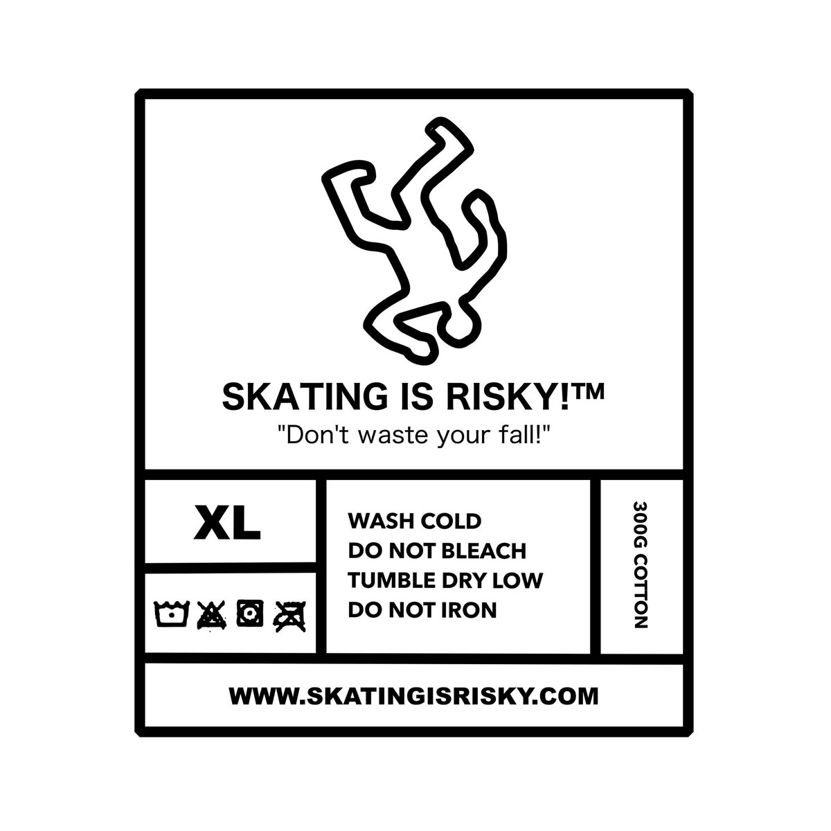 skatingisrisky's tweet photo. Care label. 🏷️ #Skatingisrisky https://t.co/CHFM85LLSr