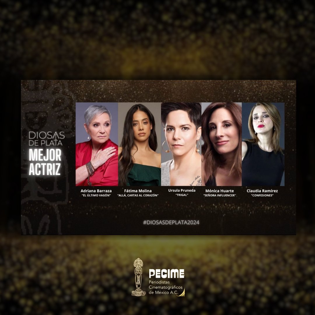 JerryML1's tweet photo. La actriz @RamirezClaudia_ está nominada a la #DiosasDePlata2024 a Mejor Actriz por su gran actuación en la película "Confesiones". 🎬🤩
La ceremonia de premiación se llevará acabo el 19 de marzo. 🗓️
#TalentoJerry #ClaudiaRamírez #Actriz #Nominacion #PECIME https://t.co/LxE3aG0YOs