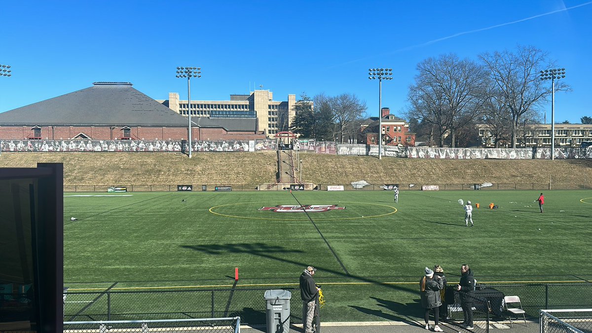 Not a cloud in the sky in Amherst as <a href="/UMassMLacrosse/">UMass Men's Lacrosse</a> (1-1) hosts <a href="/Marist_MensLax/">Marist Lacrosse</a> (2-0) for the first time ever. Minutemen took home a 10-7 against Lowell on Saturday while the Red Foxes are coming off of a thrilling 9-8 win over Jacksonville. 

Join <a href="/RCizz/">Rob “Cizz” Cross</a> and me at 3 on ESPN+!