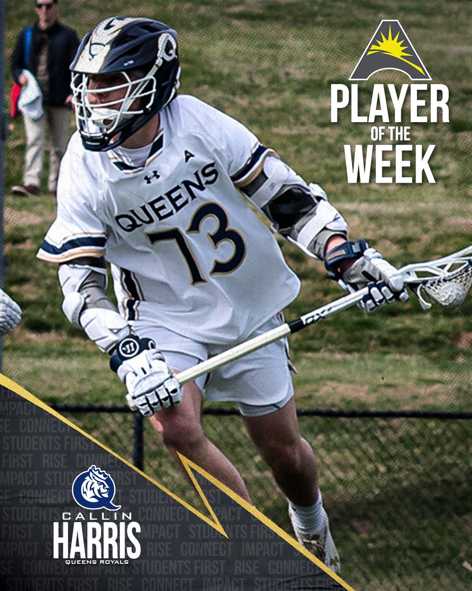 Congratulations to our #ASUNMLAX Player of the Week! ⬇️🥍

🔵 Callin Harris, <a href="/QueensMLAX/">Queens Men’s Lacrosse</a>

📰 | asunsports.org/news/2024/2/20…

#ASUNBuilt | #GoRoyals