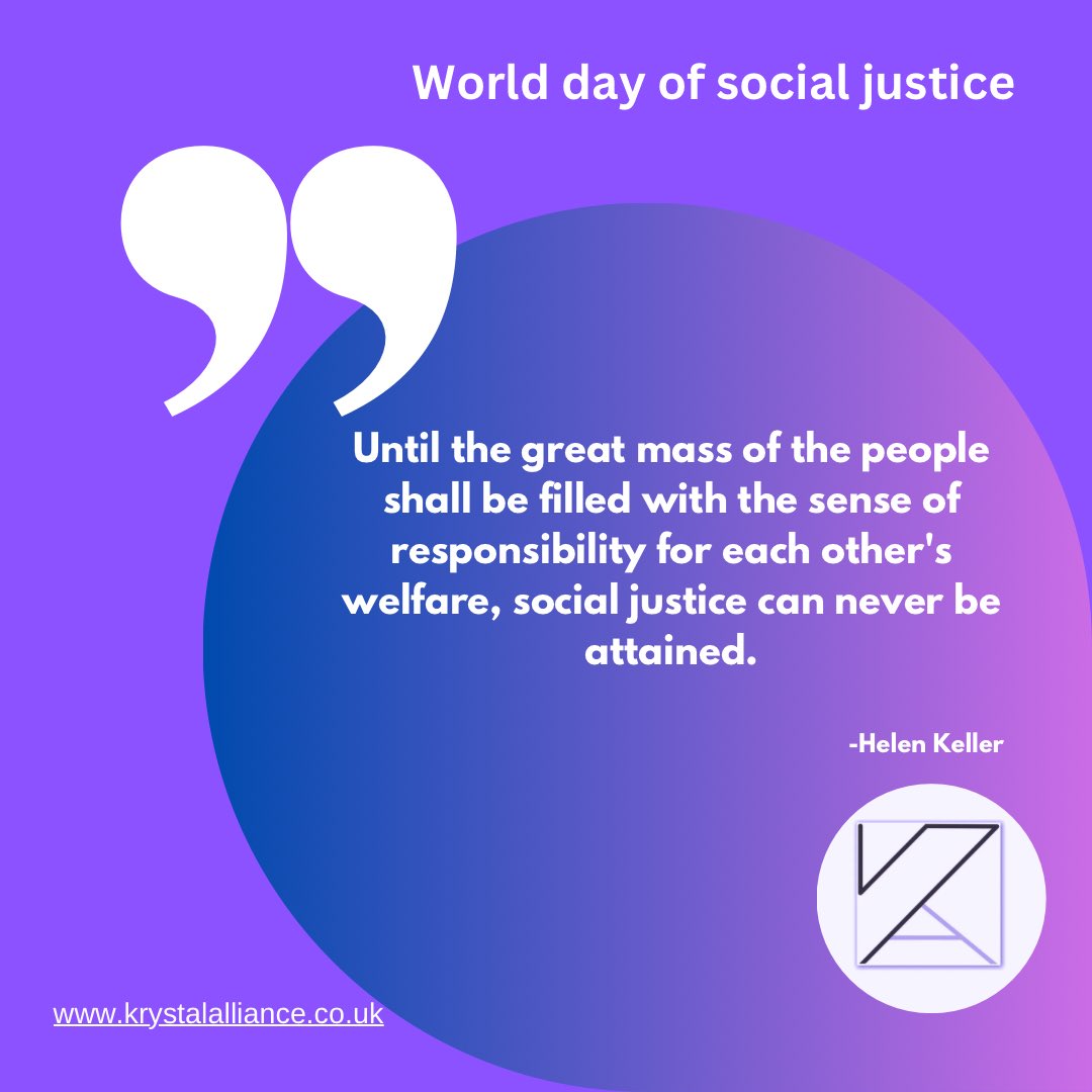 World Day of Social Justice 🌍✊🏽 #diversityandinclusion #equality #justice #socialjustice #KAQuotes