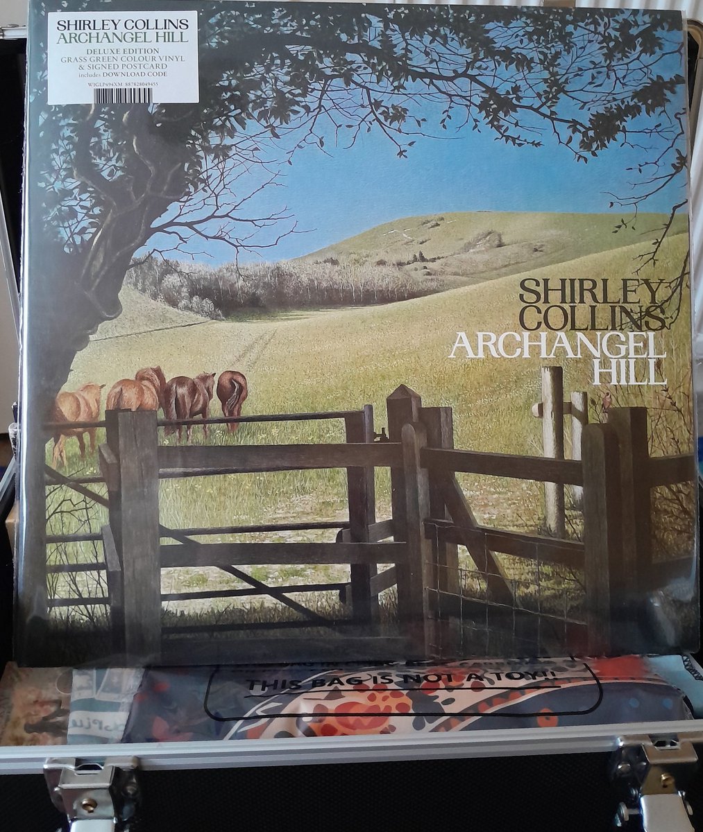 RECORD CORNER-Another recommendation from the vinyl vaults is this recent release(and her last) from the First Lady of Folk,Shirley Collins. Archangel Hill crowns a 60 year career which ends here on a mighty coda. Highlights include 'Hare on a Mountain' & 'Lost in a Wood' (10/10)