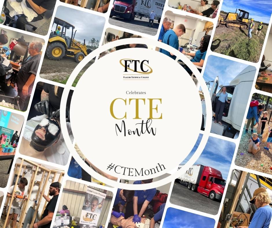 Embrace the power of Career Technical Education this month and join us in celebrating #CTEMonth  Let’s bridge the gap between passion and profession, as we gear up to meet the high demand for skilled trades. Offering Dual enrollment and adult education! #gettherefl #careerteched