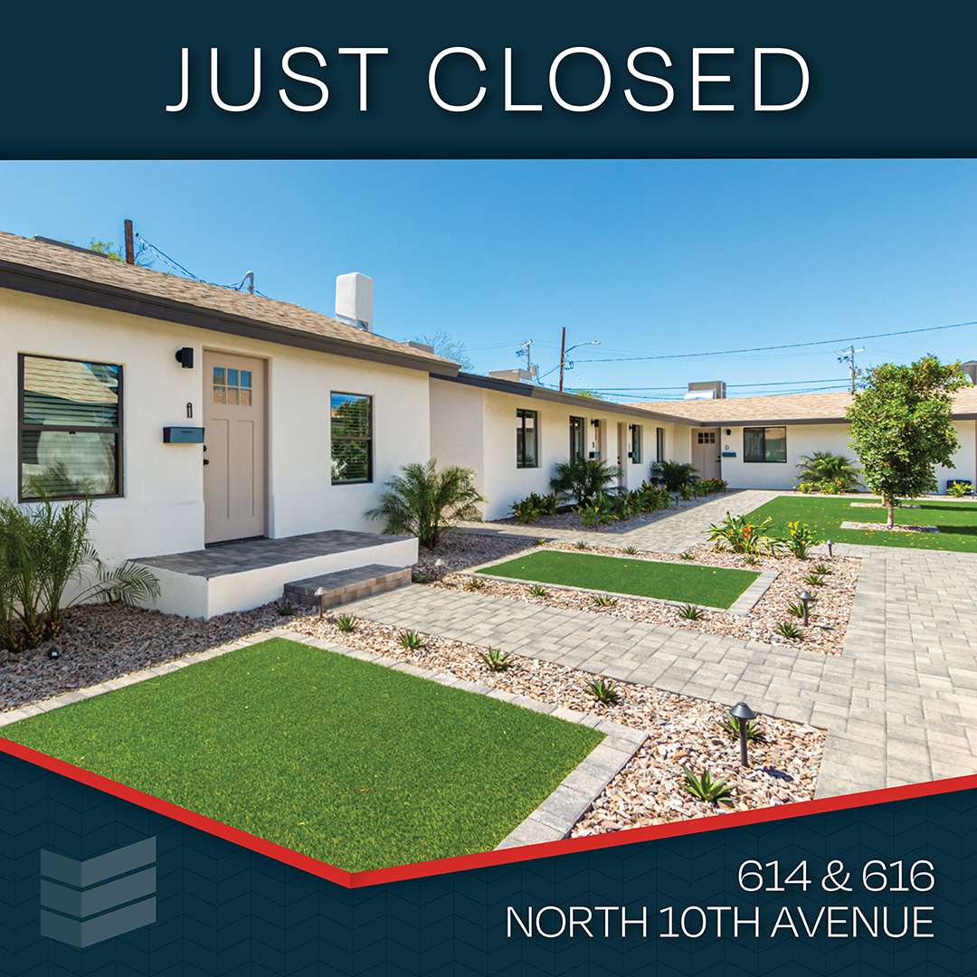 ABIMultifamily's tweet photo. Just Closed: 614 - 616 North 10th Avenue, an 8-unit, garden-style, boutique apartment community located in Downtown Phoenix, AZ.
Visit https://t.co/oEoIPOhuVa for more information

#MultiFamily #RealEstate #Invest #Phoenix #Arizona #chasefield #footprintcenter #rooseveltrow #asu https://t.co/BaWPIO4evp