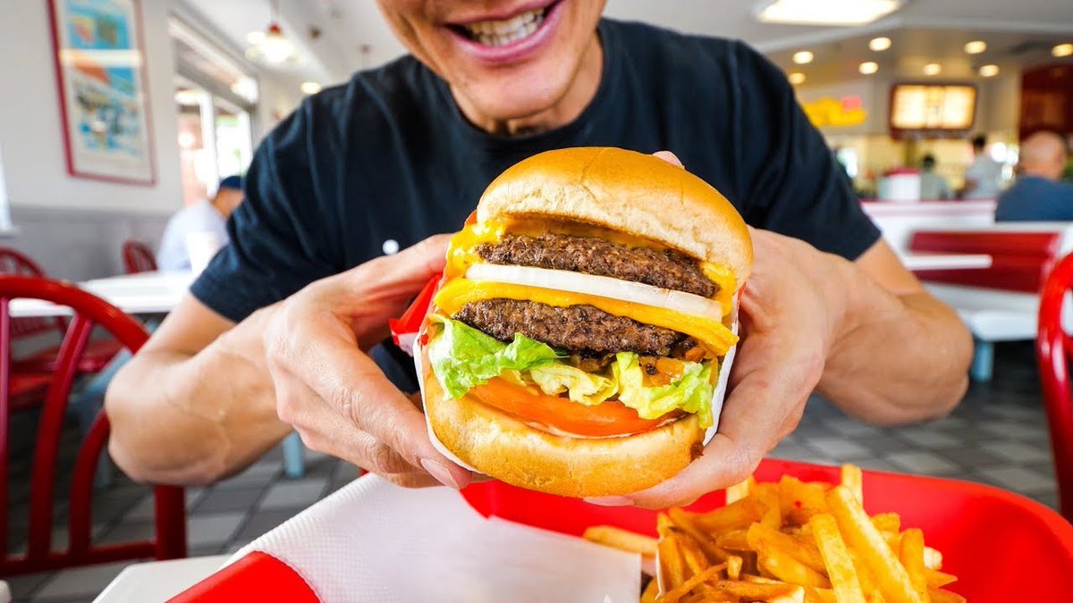 Could you eat this whole In-N-Out burger in 10 minutes for 1 bitcoin?