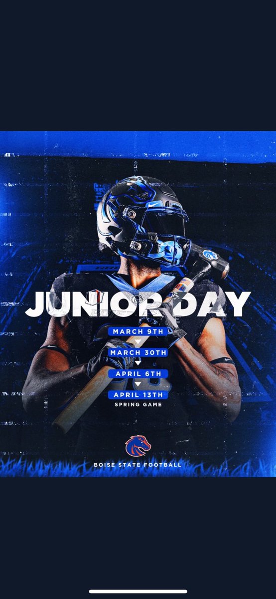 Thank you <a href="/kyleyoung_BSU/">Kyle Young</a> for the junior day invite. Can’t wait to get up to Boise and check out the program! <a href="/2mattmiller/">Matt Miller</a> <a href="/BSURecruits/">BSURecruits 🔷🐴🔶</a> <a href="/FHS_Knights/">Fairview Knights Football - Colorado</a>