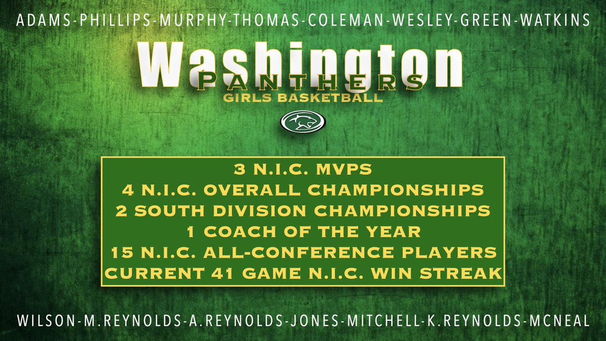 Don’t let these people fool you, the last 10 years for girls basketball at Washington have been magic. #EverOnward 💚🐾