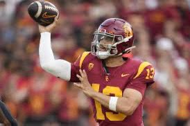 SportalkerMedia's tweet photo. With the 1st pick in the 2024 NFL draft the @ChicagoBears select Caleb Williams, QB USC. As long as he wants to play in Chicago the Bears can’t pass up another chance to take the best QB in the draft with the 1/1  Justin Fields will be calling plays for a new team next yr. https://t.co/8Lep2OvElQ