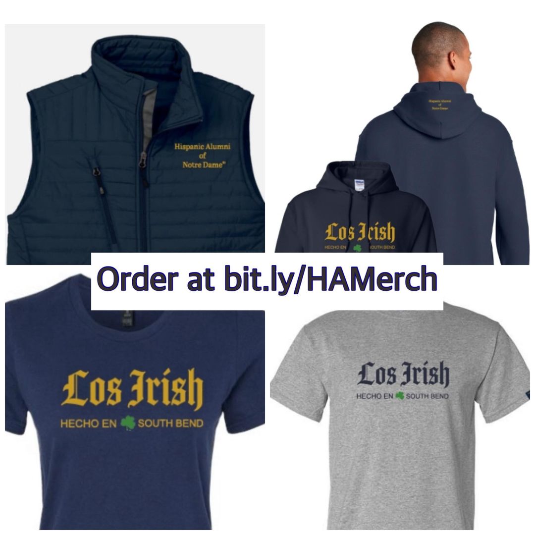 The Hispanic Alumni of ND (<a href="/somosnd/">HispanicAlumni of ND</a>) is selling new merch!!!