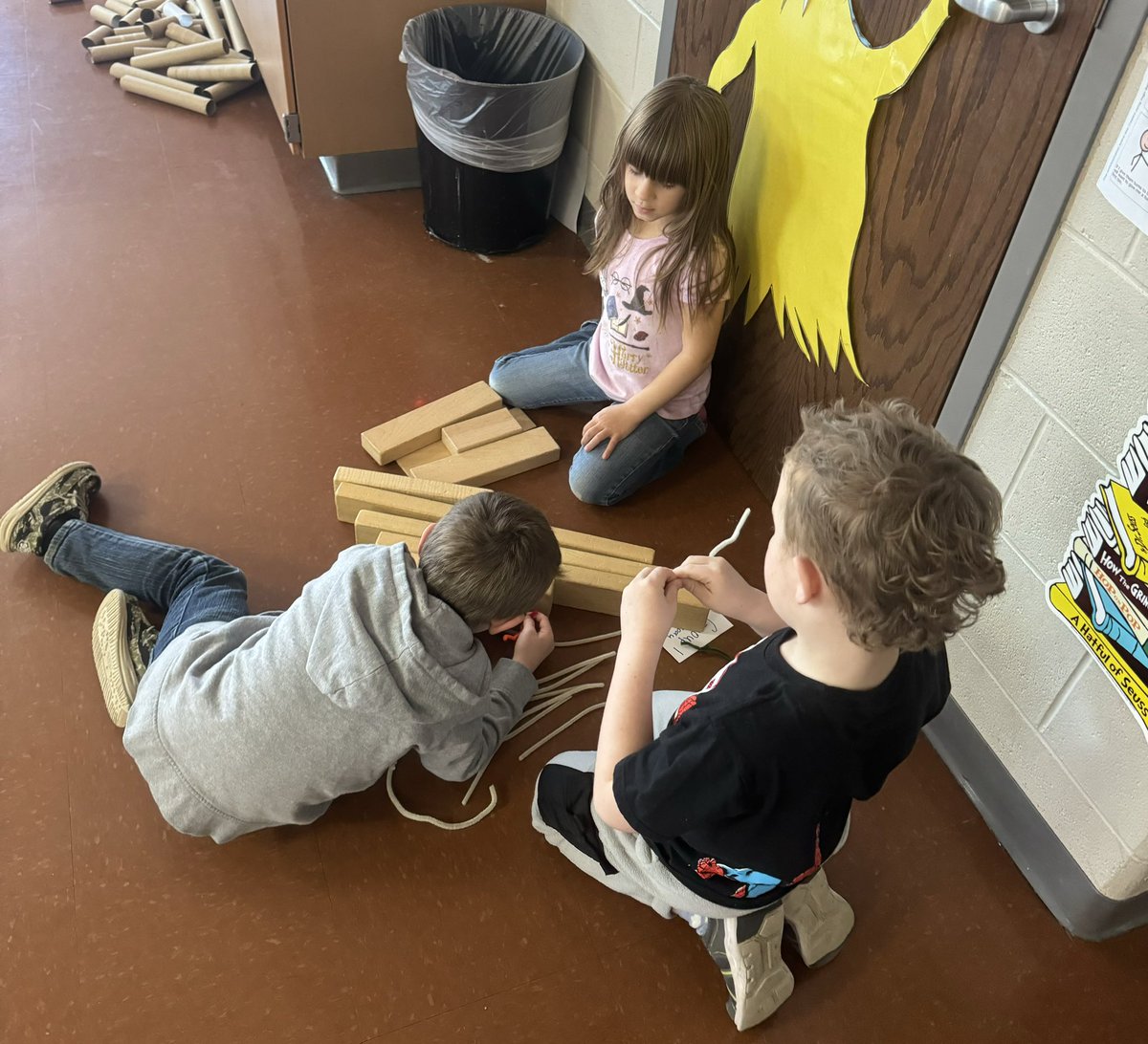 Dr_LeDune's tweet photo. K Ss at Carlisle ES mixed some #reading and #STEM recently when they read How to Catch a Loveosaurus by #alicewalstead and created a trap to capture it! I think I liked the explanations as much as the creations. @SWESTSCHOOLS #STEMeducation https://t.co/Hxwqn7jZrl