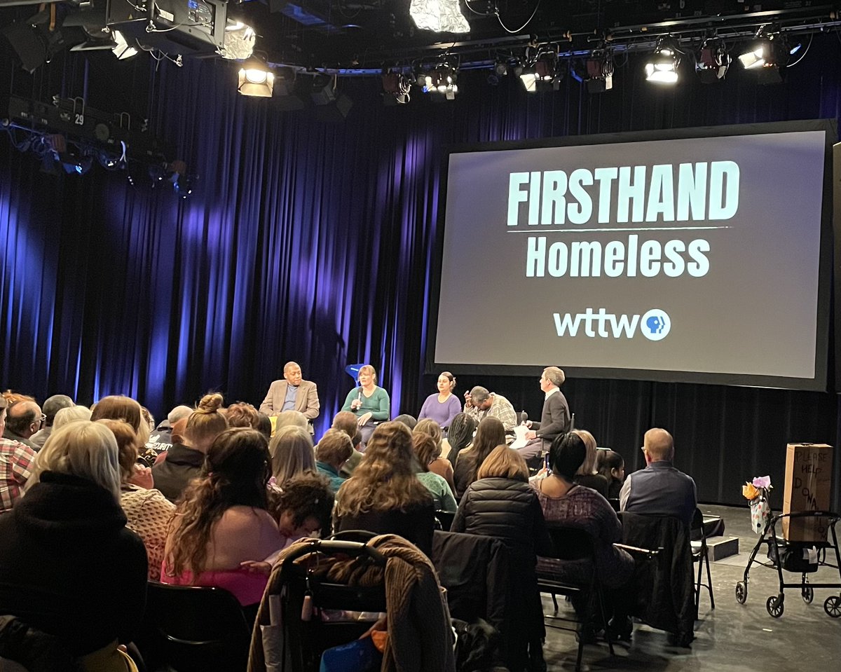 Last night, @wttwchicago held a kick-off event to launch the newest addition to their award-winning FIRSTHAND multi-platform initiative, FIRSTHAND: Homeless. Documentaries, talks, and more can be found at wttw.com/firsthand #wttwdocumentary #FIRSTHANDwttw #allchicago