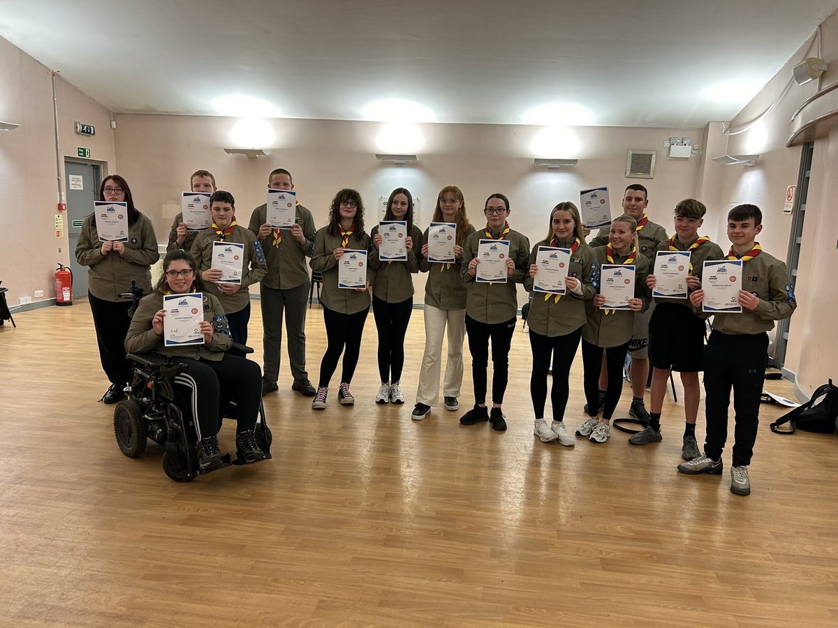 JenLafferty2's tweet image. Some badges, belts and certificates presented to the Explorers tonight!
Explorer Scout Young Leader Belts
You Shape Awards
Bronze Duke of Edinburgh 
Bronze Zodiac Awards
Saltire Awards for volunteering!!
@ClydeScouts @ScoutsScotland @NLCYouthwork @9thAirdrie @kirstydofe