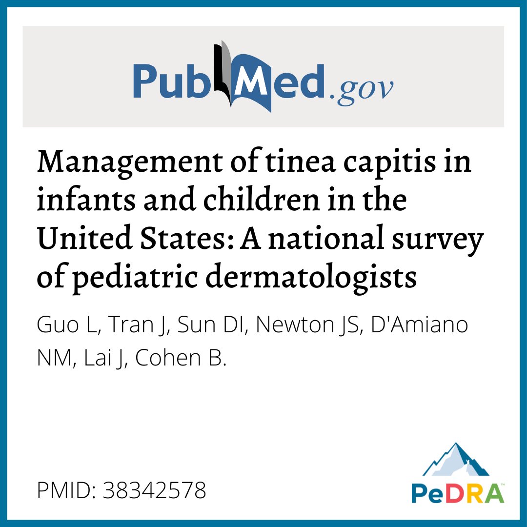 New PeDRA publication! 👏

Check it out ➡️ pubmed.ncbi.nlm.nih.gov/38342578/

#PeDRA #pedraresearch #dermatology #pedsderm #dermresearch #dermnerds #academicdermatology #pediatricdermatology #mycoses #dermatomycoses #fungalinfection #hairdisorders