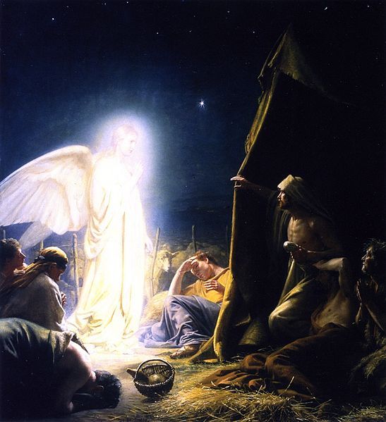 The Shepherds and the Angel #CarlBloch 1879