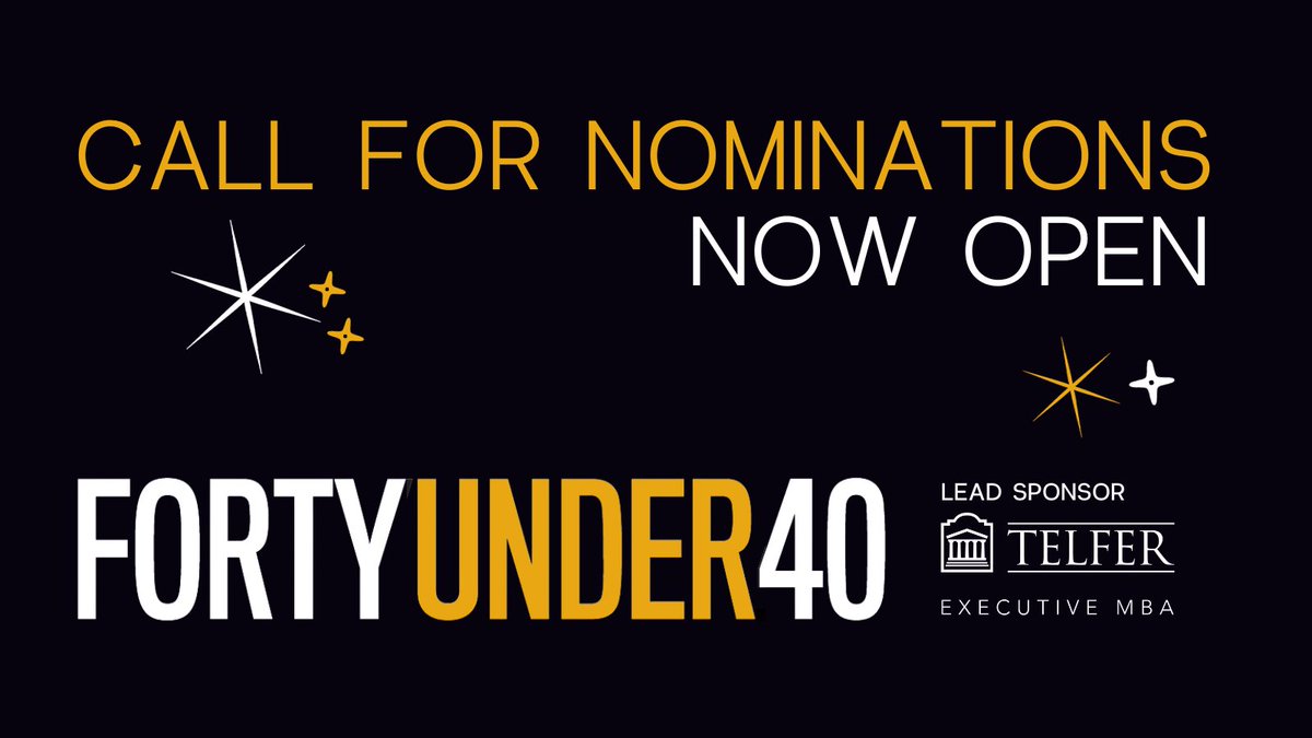 We're looking to celebrate leaders in our community who reflect our city's economic diversity and entrepreneurial spirit.

If you, or someone you know is making a difference in their industry and our city, nominate them for the #Ott40 today: fortyunder40.ca