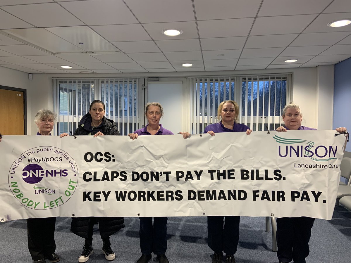 Colleagues over in East Lancs 100% solid, consultative ballots returned what a cracking start 👏👏 #povertypay #FairPay #Domestics @NorthWestUNISON