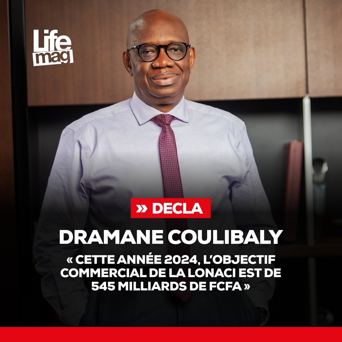 LifeMagazine_CI's tweet image. #DECLA 🔴 545 milliards de FCFA, l’objectif annuel 2024 de la LONACI selon le DG Dramane Coulibaly.
#lifemagazineci #lonaci #DramaneCoulibaly