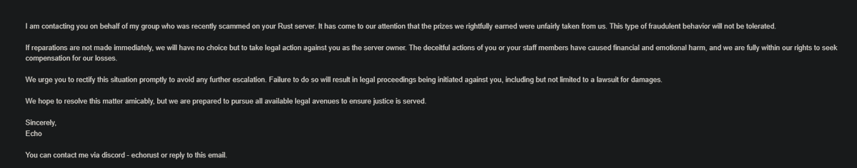 Any lawyers on the timeline?