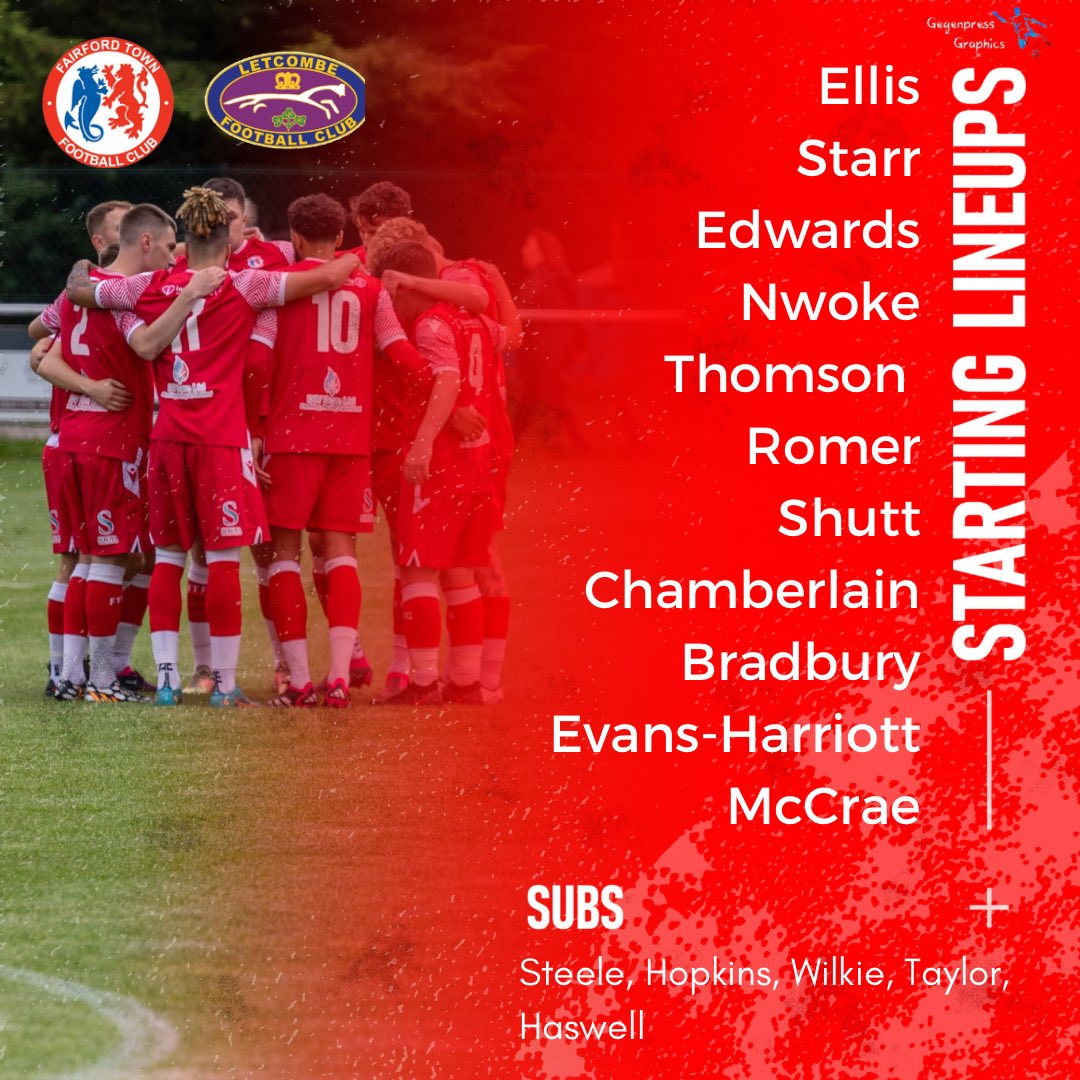 Fairford Town FC (@fairfordtownfc) on Twitter photo 𝐓𝐞𝐚𝐦 𝐍𝐞𝐰𝐬 🗞️
Here’s how we line up this evening against <a href="/LetcombeFC/">Letcombe FC</a>. A proud evening for <a href="/FairfordAcademy/">Fairford Town Academy</a> with Oli Bradbury & Rudi Hopkins being called up to the first team.
🔴⚪️ 𝐓𝐞𝐚𝐦 𝐍𝐞𝐰𝐬 🗞️
Here’s how we line up this evening against <a href="/LetcombeFC/">Letcombe FC</a>. A proud evening for <a href="/FairfordAcademy/">Fairford Town Academy</a> with Oli Bradbury & Rudi Hopkins being called up to the first team.
🔴⚪️
