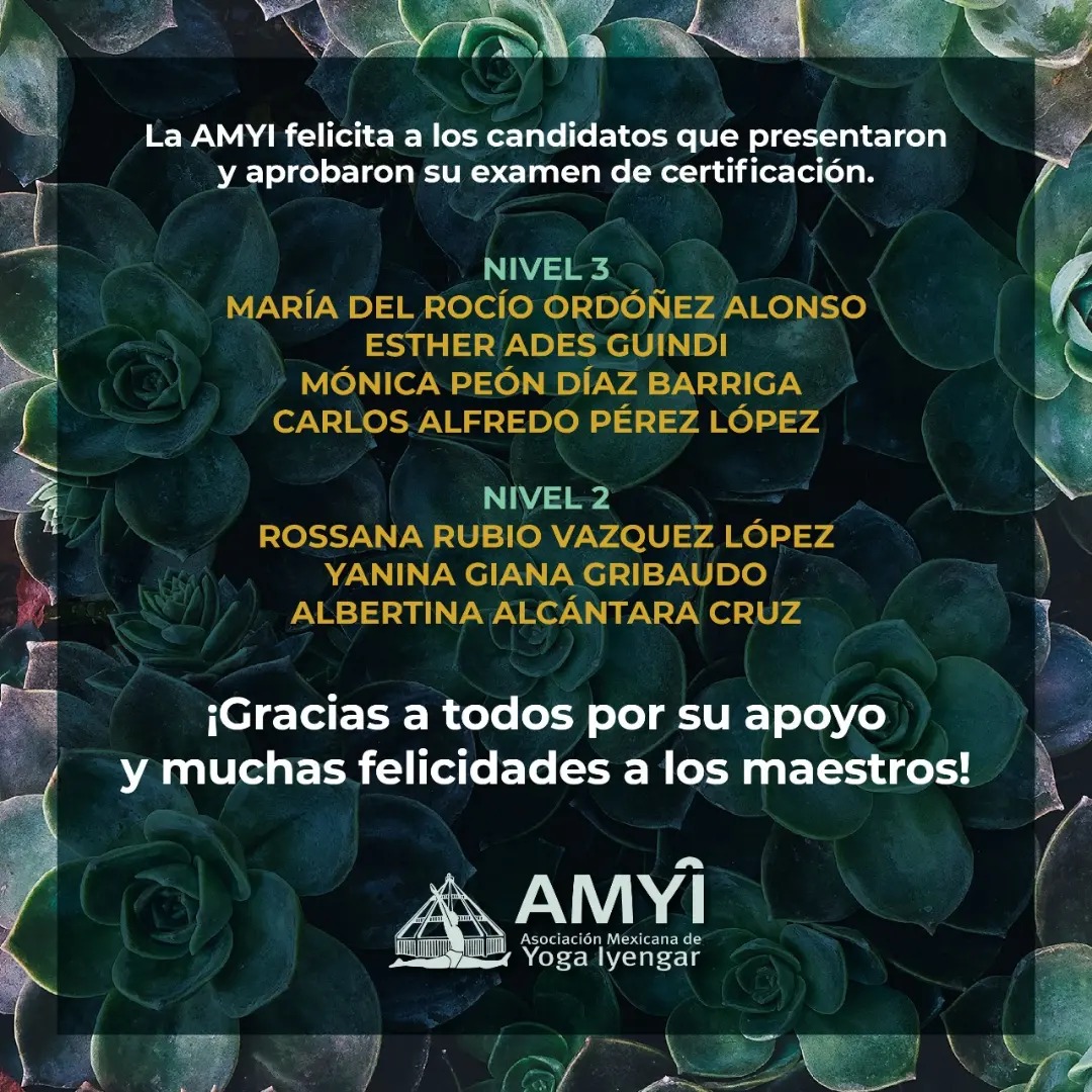 La AMYI felicita a los candidatos que presentaron y aprobaron su examen de certificación Nivel 2 y 3.🙏 
Llevar a cabo los exámenes de certificación de acuerdo a los nuevos lineamientos requiere del trabajo en conjunto de muchas personas voluntarias.