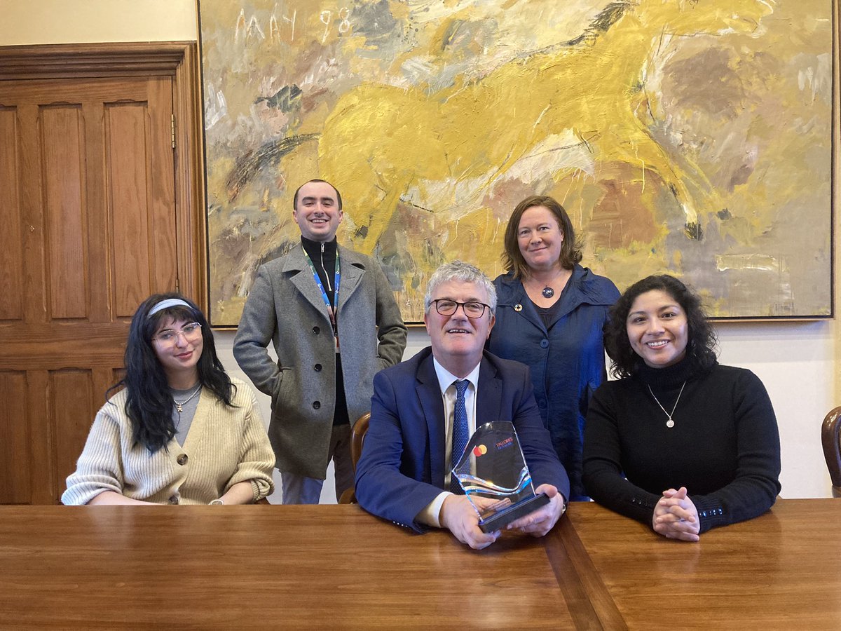 Honoured @TalloiresNet recognise @UCC support for Student Leadership @johbees @UCCSUPresident @UCCSU @uccglobaljustce @IrlEmbChile @Ukilkelly @PeruEmbassyIRL @UCC_civic @mariadji @ICOSirl Roger Casement scholar from Peru Maria Torres @IrishLAStudies