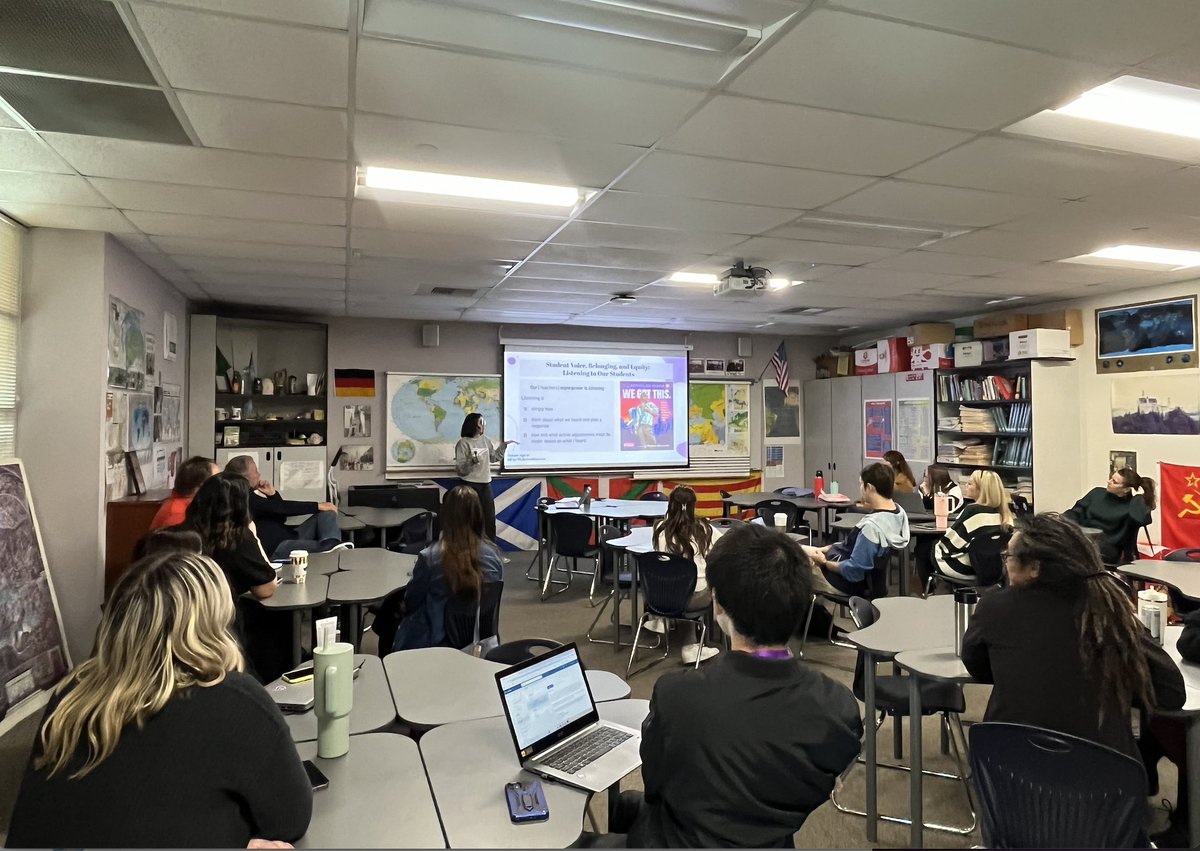 I spent Friday being present & being in community. Building upon @MisterMinor's inspiring keynote, I led 2 workshops: Student Voice, Belonging & Equity: Listening to our Students & The Light We Carry BIPOC Educators in Community. I felt the✨joy✨@GholdyM teaches about.💖