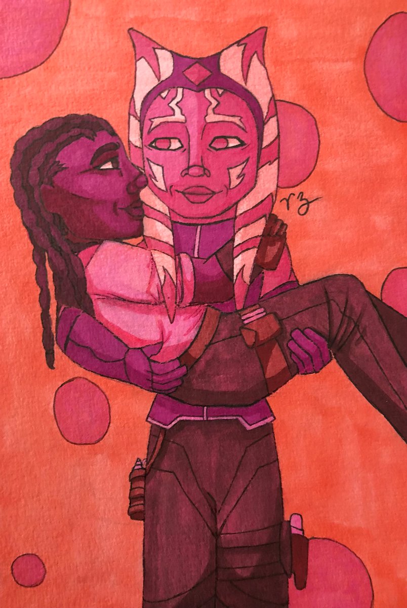 Starry_Mushroom's tweet photo. Kaesoka
Late Valentine’s Day art (1/3)
#StarWars #starwarsfanart #Ahsoka #Ahsokabook #Kaeden #sapphic #art #artist https://t.co/mbV84ViSQH