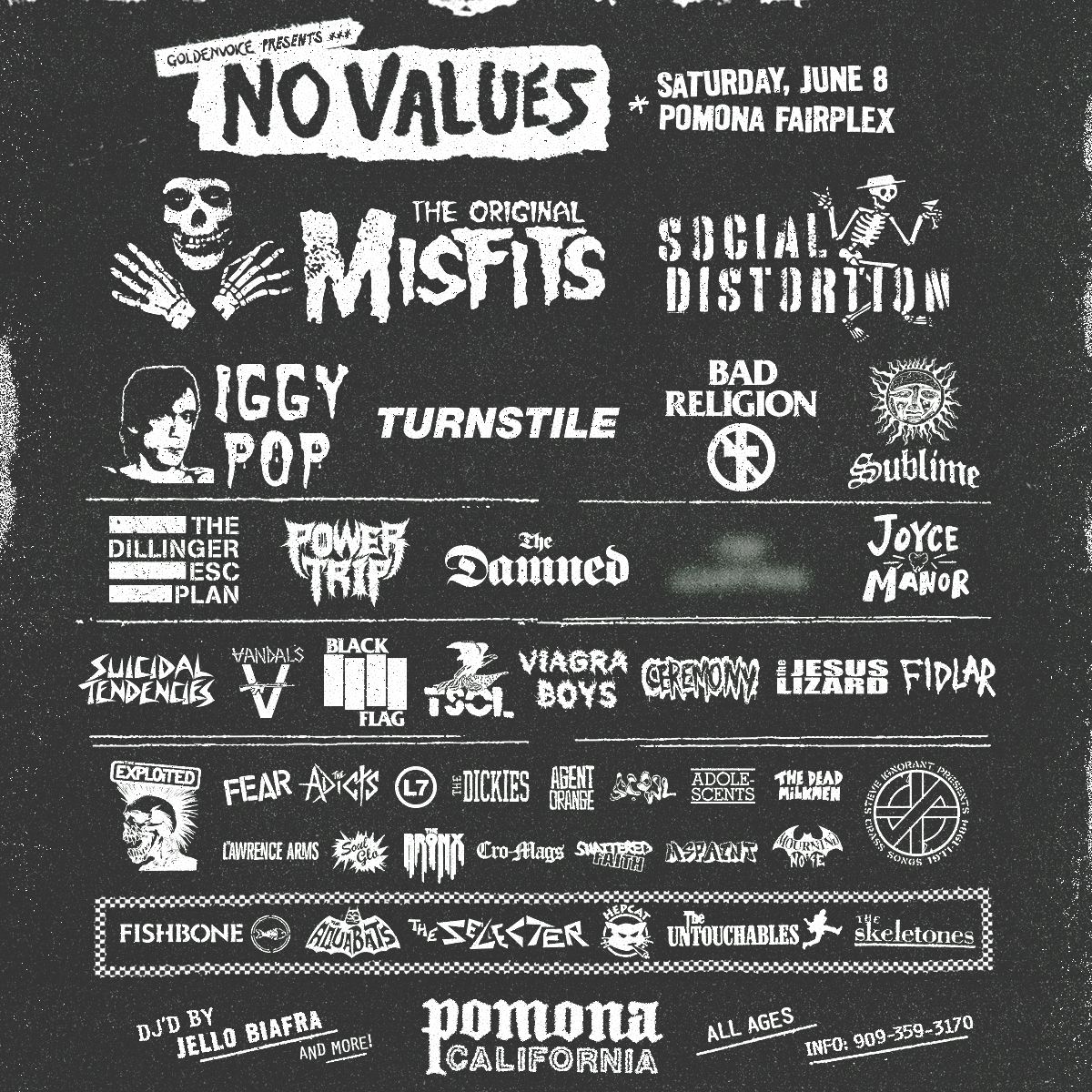 steveigs's tweet photo. STEVE IGNORANT BAND will be performing Crass songs at the NO VALUES festival on June 8th in Pomona, CA. Tickets go on sale this Friday, February 16th at 11AM PT.
Looking forward to seeing you there.
#NoValuesFest #steveignorantband #crass https://t.co/XiYymPSVFc