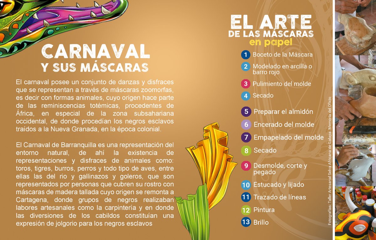 museobaranoa's tweet photo. Las máscaras del carnaval son un patrimonio de la humanidad que trasciende fronteras y culturas. Descubre cómo estas piezas únicas conservan la esencia de una tradición ancestral y embellecen nuestras celebraciones más festivas 🌍✨ https://t.co/DEuxCYKOKq