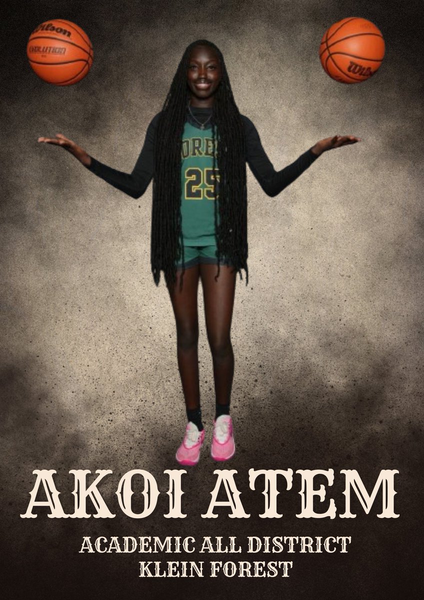 Shoutout to Akoi Atem for always giving 💯 on and off the court. Her work ethic is unmatched and she's truly a role model for aspiring athletes everywhere #hardworkpaysoff #basketballstar 🏀🔥' @KleinForest @1CoachVaughn