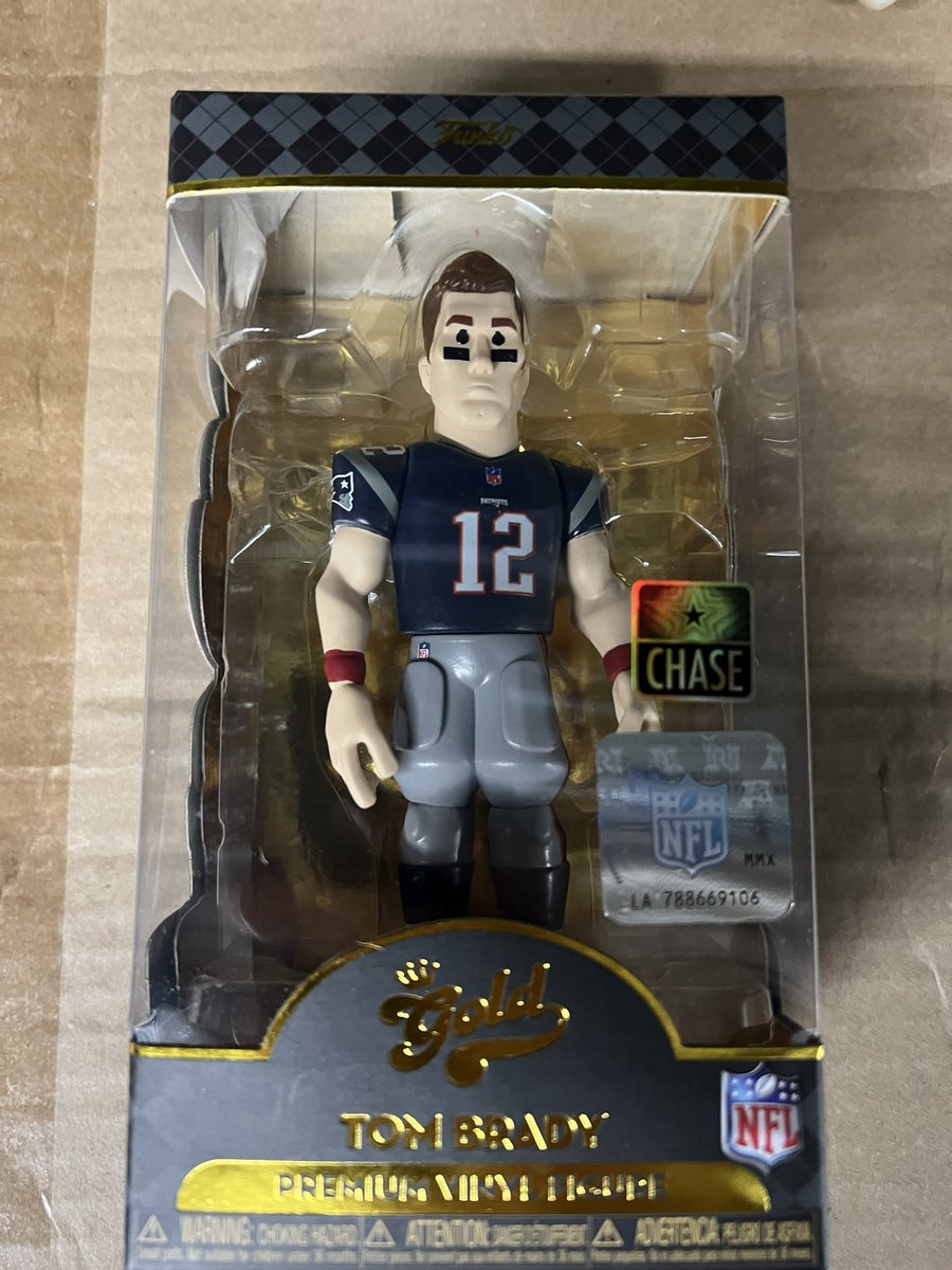 Tom Brady Funko Gold Chase figure. We have 2 left in stock! 

#WantedPopsandCollectibles #Funko #FunkoGold #TomBrady #NFL #Collectibles #Toys