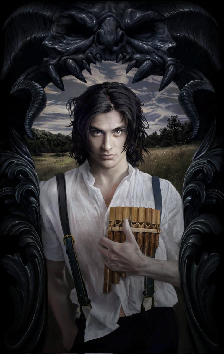 Martina Fačková (@mfackova) on Twitter photo Cover for The Hidden Queen, book 2 of The Nightfall Saga by <a href="/PVBrett/">Peter V. Brett</a> I painted earlier in 2023 and forgot to share 🖤 Cover for The Hidden Queen, book 2 of The Nightfall Saga by <a href="/PVBrett/">Peter V. Brett</a> I painted earlier in 2023 and forgot to share 🖤