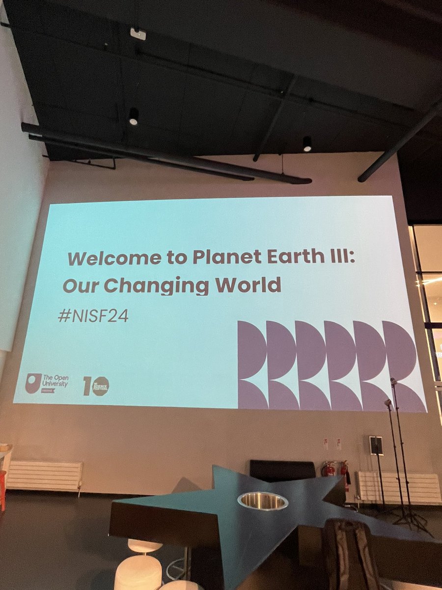A big thanks to @W5 for hosting our @NiSciFest event this evening. 

OU academics Dr Miranda Dyson and Dr Julia Cooke and BBC Series Producer Matt Brandon have taken us on a wild ride through Planet Earth III. 

The following quote sums it up nicely, “Nature writes the best