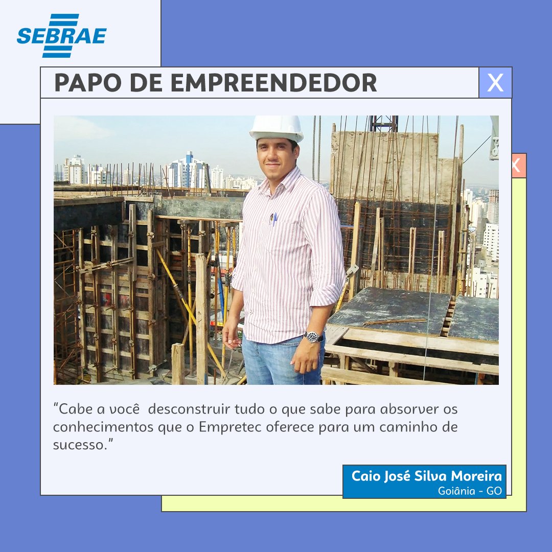 sebraegoias's tweet image. O engenheiro Caio José Silva Moreira precisou repensar toda a gestão  de seu empreendimento. O antigo sócio sugeriu a Caio que participasse do  Empretec.

Confira matéria completa, na pág. 36, pelo link: bit.ly/empreendermais…

#sebraegoias #empretec