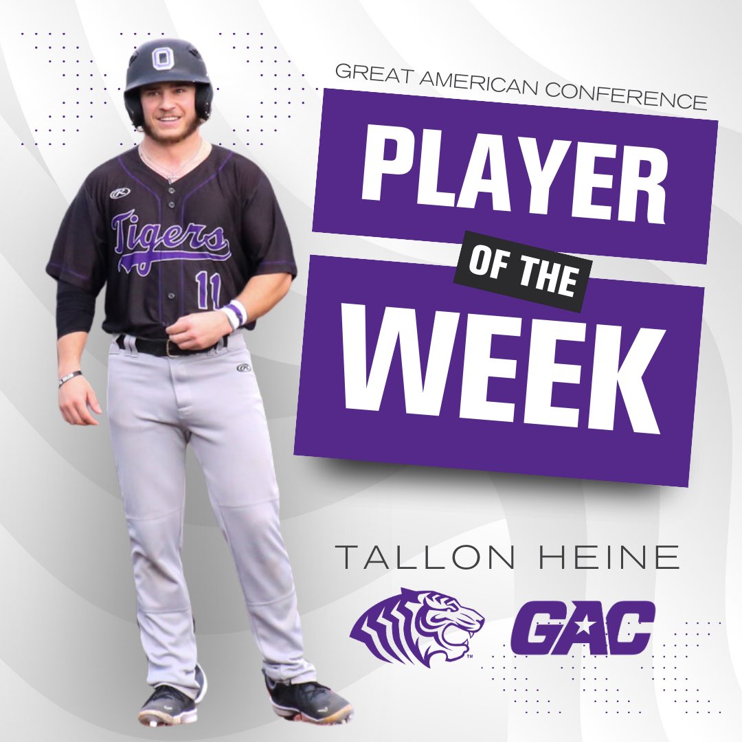 .700 batting average and a 1.969 OPS = #theGAC Player of the Week!

Read more: bit.ly/49HEDuI

#RollTigs | #BringYourRoar 🐅