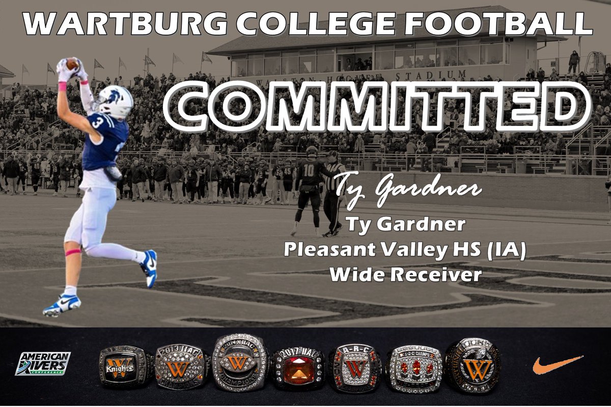 I am very excited to announce that I will be committing to @WartburgFB to continue my football and academic career! I would like to thank my family, teammates, coaches and friends for supporting me along the way. Go Knights!! @winterc22 @WartburgKnights @FOOTBALLPV