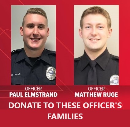 If you are interested in helping these officer's families, @LELSMN Benevolent Fund is organizing donations for the Elmstrand and Ruge family. Here is the link: lels.org/benevolent-fun… Together we can make a difference! Please repost so we can help these fallen hero families!