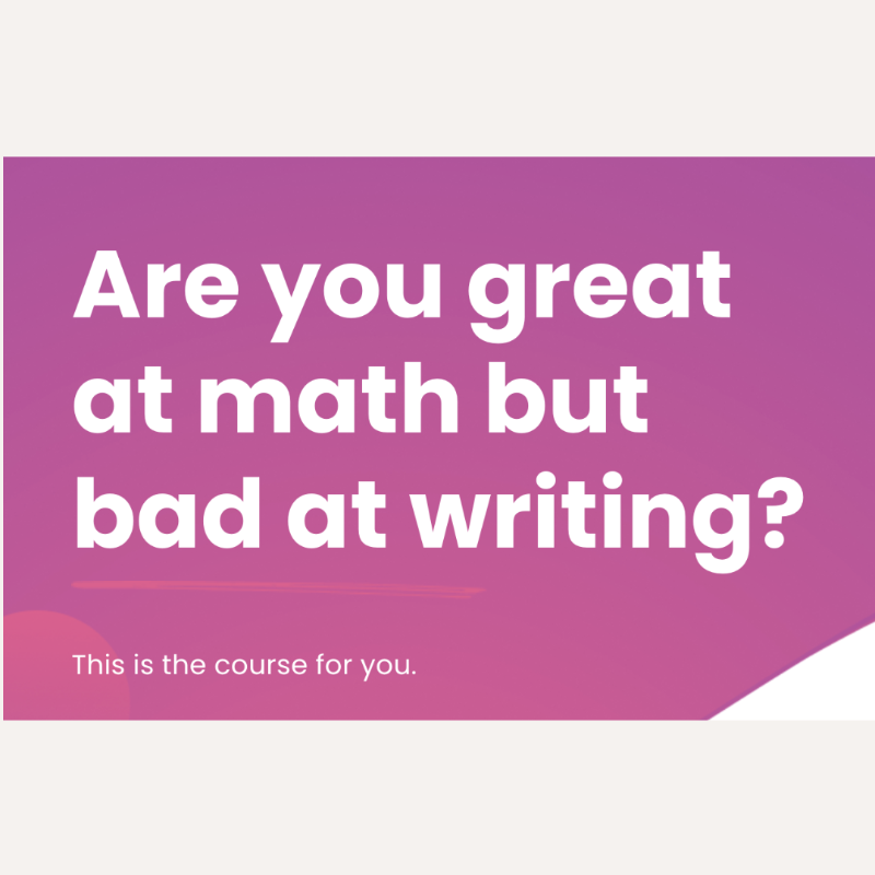 AustinScholar's tweet photo. Does your kid love math but hate writing?

If so, I’ve created a course that will help them ace all of their essays–and actually enjoy the process: Equation-Based Writing.

Check out the website to sign up: